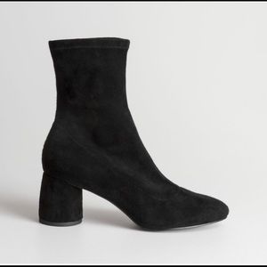 & OTHER STORIES suede sock boot Sz 40